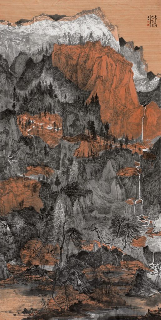 《千里之外》 240x129cm  纸本设色